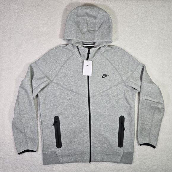 Nike Sportswear Tech Fleece Windrunner Jacket Mens XL Grey Full Zip FB7921-063 - Picture 1 of 6
